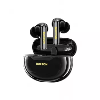 BXT Buxton BTW 7200 Black Tuya - True Wireless In-Ear Earphones with Charging Case, Black, Bluetooth 5.2, IPX4, Touch Control, Tuya Smart App