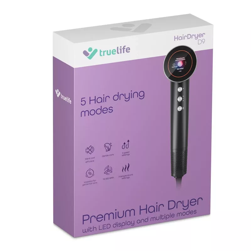 TLF TrueLife HairDryer D9 Hair Dryer 1600 W Black