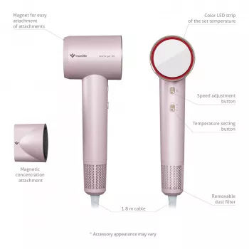 TLF TrueLife HairDryer D6 Hair Dryer 1600 W Rose