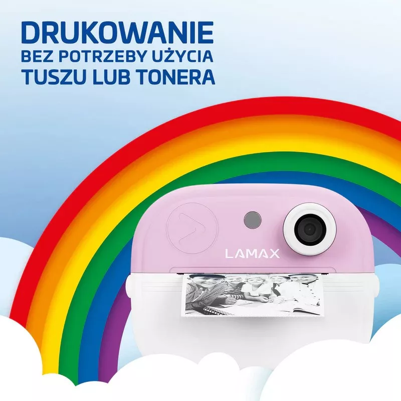 LAMAX InstaKid2 Play Children's Digital Camera, Pink, 2.0 inch IPS Display, Full HD Video, 48 Mpx Photo, microSD