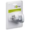Goobay 94026 Travel Adapter UK, US, IT, CH to EU, White