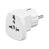 Goobay 94026 Travel Adapter UK, US, IT, CH to EU, White