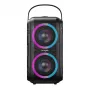 W-KING T9-2 Bluetooth Speaker 100W RMS Portable Party Speaker with RGB Lights, IPX6, TWS, Karaoke, Power Bank, Black