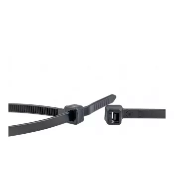 WKK Black UV-Stabilized Cable Tie 200x4.8mm 100 pcs