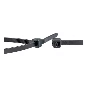WKK Black UV-Stabilized Cable Tie 370x4.8mm 100 Pieces