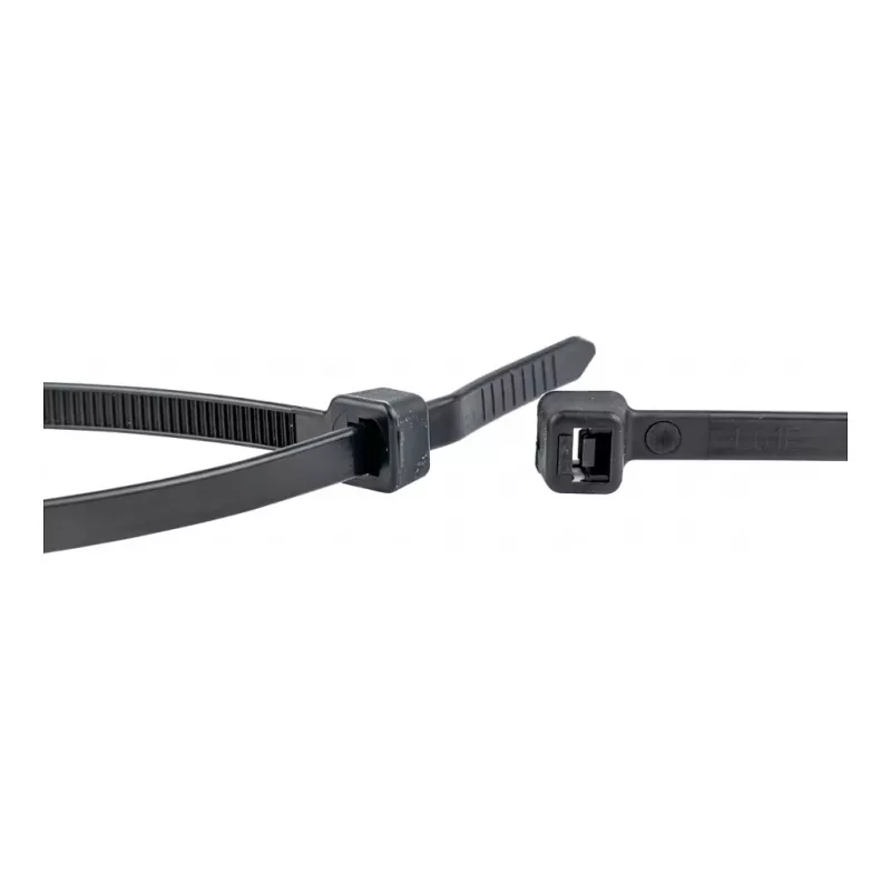 WKK Black UV-Stabilized Cable Tie 370x4.8mm 100 Pieces