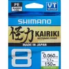 SHIMANO Kairiki 8 Braided Fishing Line 0.060mm 150m 5.3kg Mantis Green