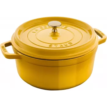 Staub La Cocotte 24 cm Round Dutch Oven, Citron, Cast Iron (1011669)