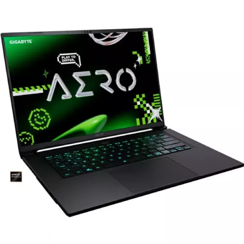 Gigabyte Aero X16 1VH93DEC64AH Laptop, AMD Ryzen 7, 32 GB RAM, SSD, 16.0" WQXGA (Refurbished)