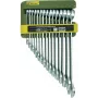 PROXXON Combination Wrench Set, 6-21mm, 15-Piece, Chrome Vanadium Steel, Matt Chrome-Plated