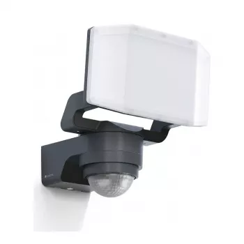 STEINEL XLED PRO Expanse S LED Floodlight with PIR Sensor, Anthracite, 2124 lm, 20.5 W, 3000 K, IP44, Bluetooth