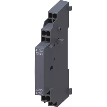 Siemens SIRIUS 3RV2 Auxiliary Switch 3RV2901-2A Side-Mountable, 2 NO + 2 NC Contacts, Screw Terminals