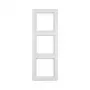 Berker Q.1 3-Gang Frame Polar White Velvet