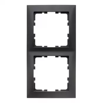 Berker 10129949 Frame 2-Gang S.1 Anthracite Matt