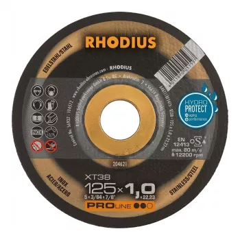 Rhodius XT38 Cutting Disc 125x1.0x22.23 mm for Metal