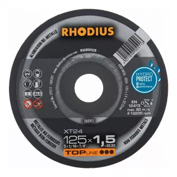 RHODIUS XT24 Cutting Disc 125x1.5x22.23 mm 10 pcs
