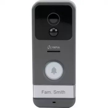 Olympia Video Doorbell VDB 824YA (6024) Full HD 1080p Wi-Fi Smart Doorbell with Night Vision, Two-Way Audio, IP54