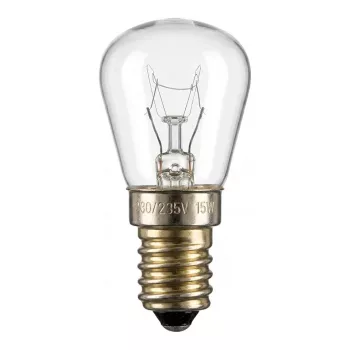 Scharnberger 29900 Refrigerator Lamp Pear Shape 26x57mm E14 230V 15W Clear