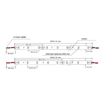 Synergy 21 LED Flex Strip 3528 - 60 NW DC12V 12W IP20
