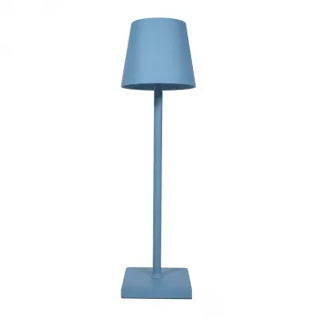 SYNERGY21 LED Table Lamp Rechargeable Battery - Touch Switch Dimmable - Blue
