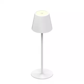 SYNERGY21 LED Table Lamp Rechargeable Battery - Outdoor IP54 - Touch Switch Dimmable - White