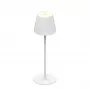 SYNERGY21 LED Table Lamp Rechargeable Battery - Outdoor IP54 - Touch Switch Dimmable - White