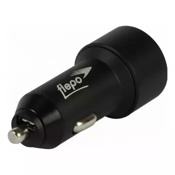 FLEPO Car Charger 2-Port 12V-24V - max 4A - Quick Charge 3.0