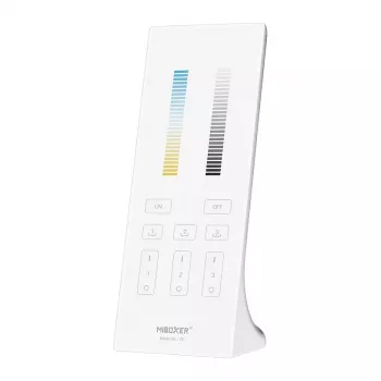 MIBOXER Y2-W 2.4GHz Dual White CCT LED Remote Control, 3 Zones, White