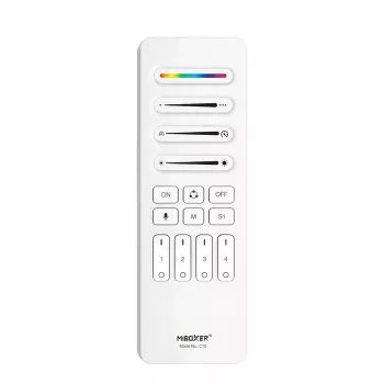 Synergy 21 Pixel LED Remote Control SPI - Pixel 2.4GHz (RGB/RGB-W/RGB+CCT) 4 Zones 4 Scenes *Milight/Miboxer* (White) (C10-W)
