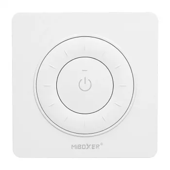 MIBOXER K3P-W 2.4GHz LED Remote Control Rotating Wheel Dual White CCT Round Corners White