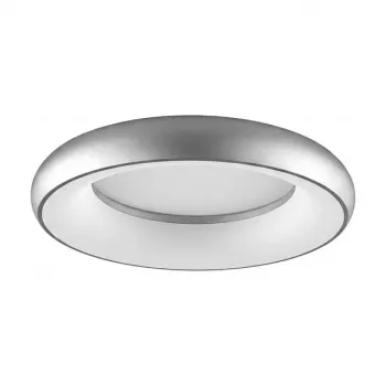 SYNERGY21 LED Round Ceiling Light Donut Warm White Silver 35W