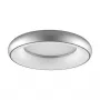 SYNERGY21 LED Round Ceiling Light Donut Warm White Silver 35W