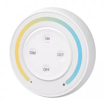 MIBOXER S1-W LED Remote Control for Dual White CCT Lighting, White
