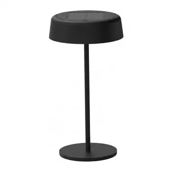Synergy 21 LED Table Lamp SOLAR/Rechargeable Battery, Outdoor IP54, Touch Switch Dimmable, Black