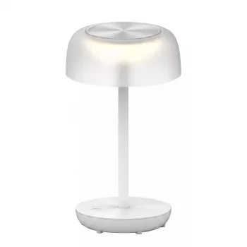 SYNERGY21 LED Table Lamp SOLAR/Rechargeable Battery, Outdoor IP54, Touch Switch Dimmable, Transparent-White