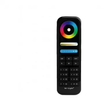 Miboxer Synergy 21 LED Remote Control RGB-WW RGB-CCT 8 Zones Black (FUT089B)