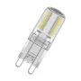 OSRAM LED PIN G9 2.6W 827 Clear G9 LED Lamp with Retrofit Plug Base