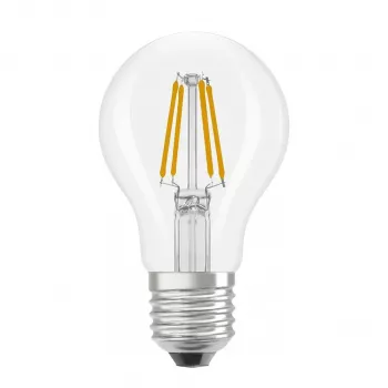 OSRAM LED Classic A 40 Filament P 3.4W 827 Clear E27 LED Lamp, Classic Bulb