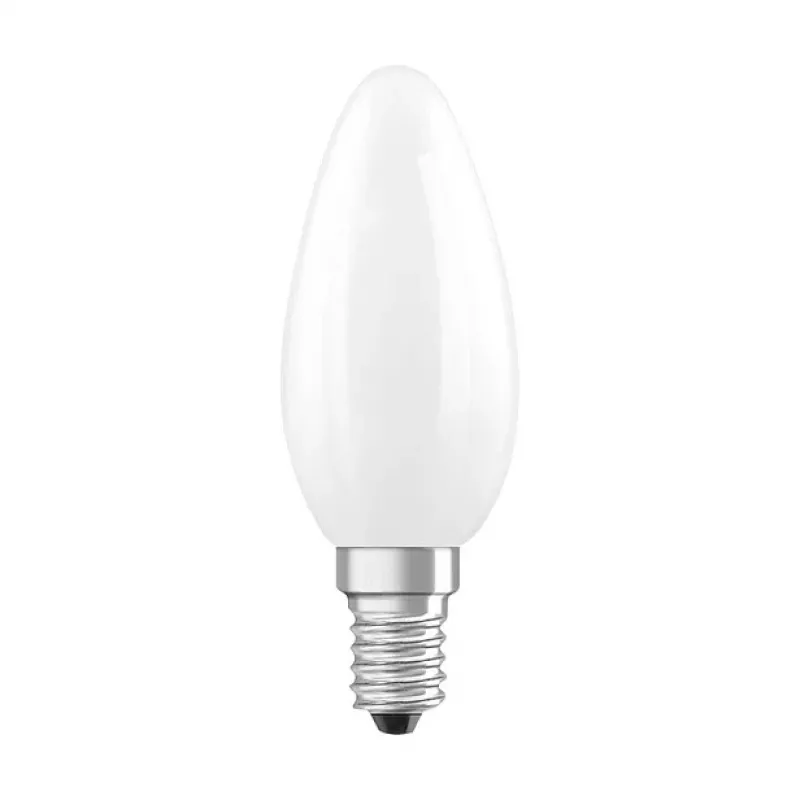 Osram LED Classic B 40 Filament P 3.4W 827 Frosted E14 LED Lamp, Candle Shape, Warm White