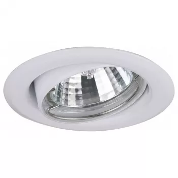 BRUMBERG NV-Einbaustrahler 50W GX5.3 Recessed Spotlight, Iron, Fixed, White, Snap Ring