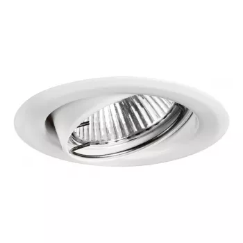BRUMBERG 01-71010 NV Recessed Spotlight 50W GX5.3, Steel, White, Swiveling
