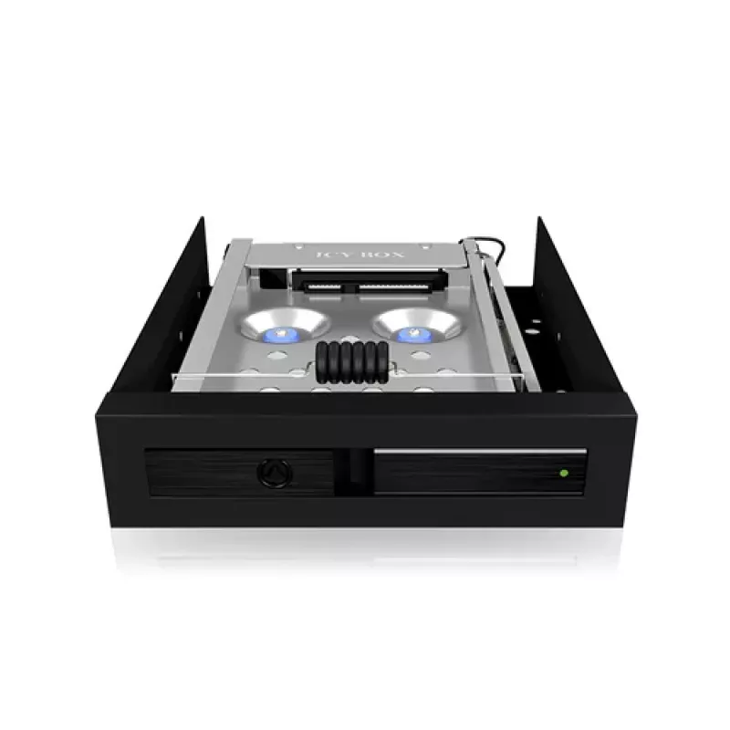 ICY BOX IB-2217ASTS Mobile Storage Rack - 2.5 inch (6.4 cm) to 3.5 inch (8.9 cm) - Black