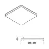 Brumberg 12514073 AB-Downlight BYAM Square White 18W 230V IP65 Non-Dimmable 5700K