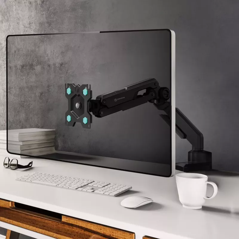 ONKRON G90-B Single Monitor Desk Mount for 13-34 inch Screens, up to 10 kg, Black