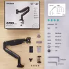 ONKRON G100-B Single Monitor Desk Mount for 13-32 inch Screens, Black