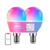 LEPRO BP1-2 E14 LED Bulb with Bluetooth and Wi-Fi, 470 lm, 2-pack