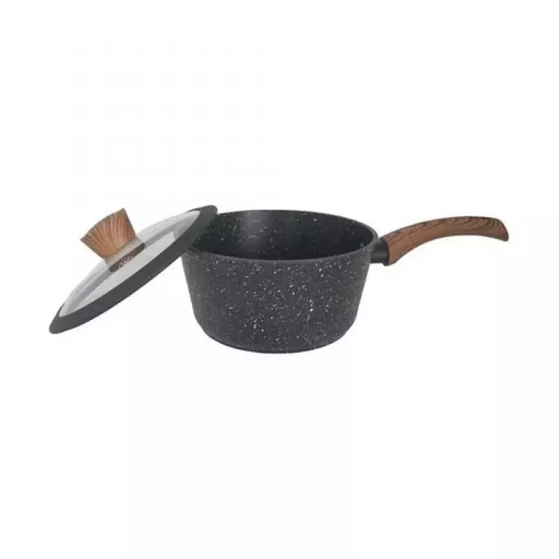 Westinghouse WCCS008506AMBB 6-Piece Forged Aluminium Cookware Set with Non-Stick Coating, Induction Compatible, Black/Grey