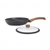Westinghouse WCCS008506AMBB 6-Piece Forged Aluminium Cookware Set with Non-Stick Coating, Induction Compatible, Black/Grey