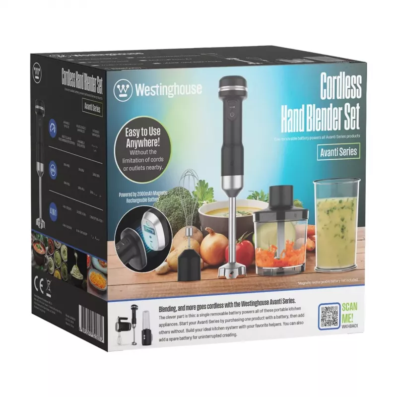 Westinghouse Avanti WKHBA01 Cordless 4in1 Hand Blender
