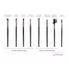 RIO BRST-EU/2.4 Professional Cosmetic Brush Collection - 24-Piece Set with Faux Leather Case